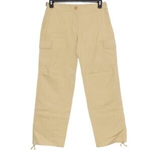 J Crew Pants Cargo Ripstop Ankle Y2K Gorpcore Utility Streetwear Tan Size 4 Tall